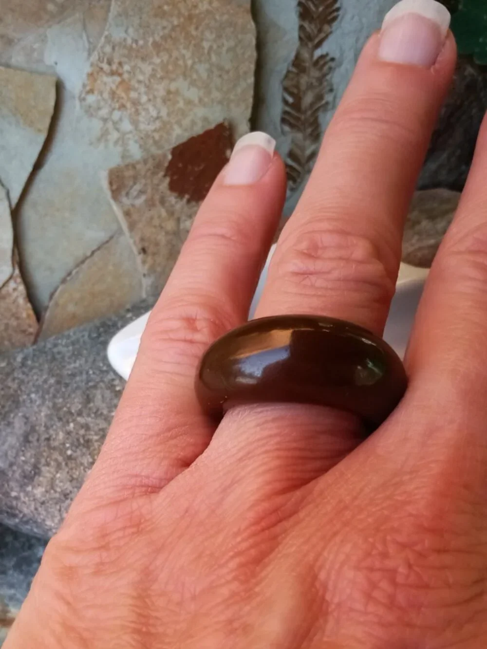 Vintage Bakelite Dome Ring